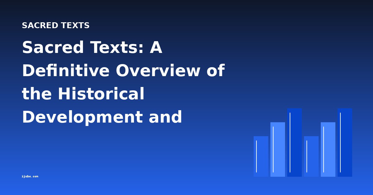 Sacred Texts: A Definitive Overview of the Historical Development and Chronology of Biblical Literature