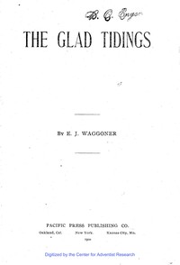 Cover of The Glad Tidings — Edition Insights