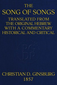 Cover of The Song of Songs Translated fro...