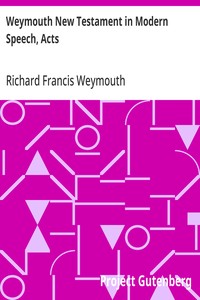 Cover of Weymouth New Testament in Modern Speech, Acts — Story, Setting & Ideas
