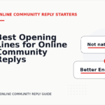Best Opening Lines for Online Community Replys