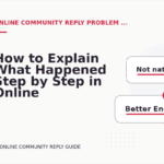 How to Explain What Happened Step by Step in Online Community Reply English