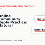 Online Community Reply Practice: Natural Conversation Lines
