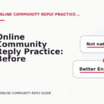 Online Community Reply Practice: Before and After Corrections